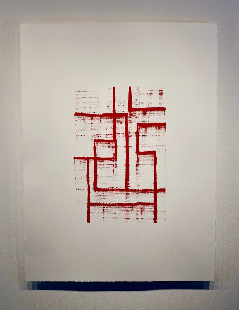 Original Abstract Expressionism Abstract Painting by Luca Brandi