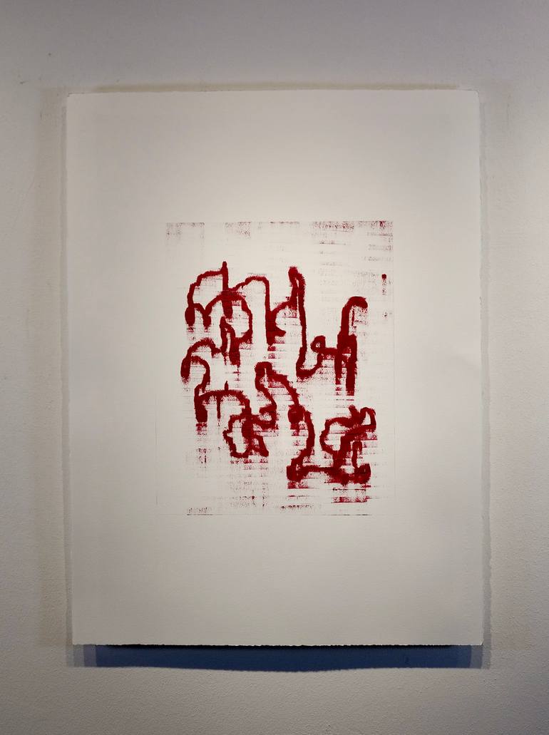 Original Abstract Expressionism Abstract Painting by Luca Brandi
