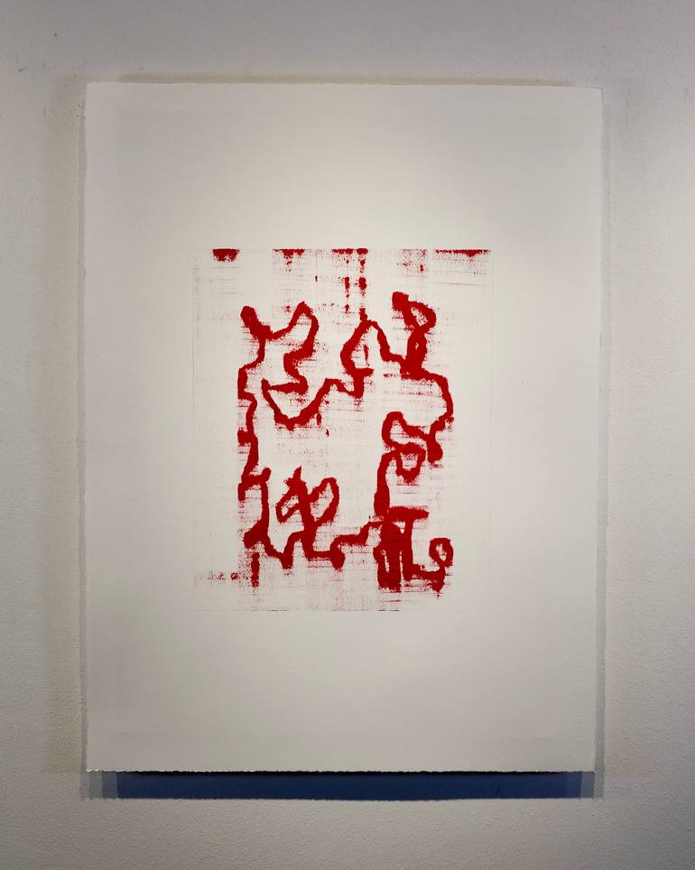 Original Abstract Expressionism Abstract Painting by Luca Brandi