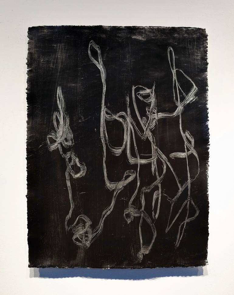 Original Abstract Expressionism Abstract Painting by Luca Brandi