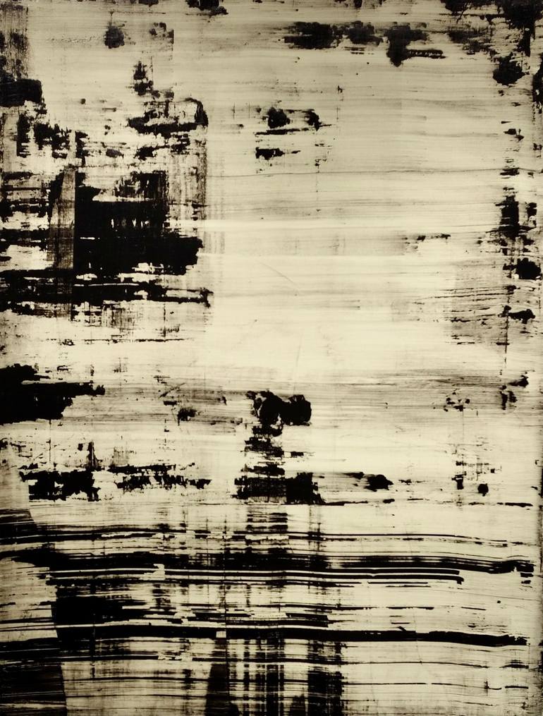 Original Abstract Painting by Luca Brandi  Abstract Art on Paper  Time to time