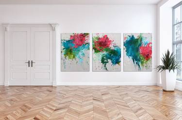 SENT YOU FLOWERS (REMEMBER WHEN WE FELL IN LOVE) - Triptych thumb