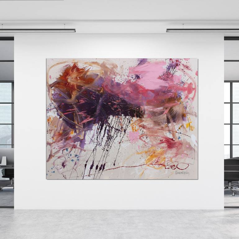 Original Abstract Expressionism Abstract Painting by Daniela Schweinsberg