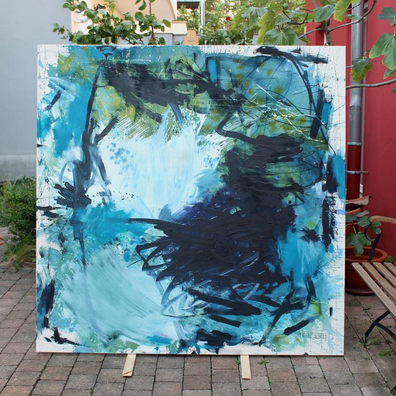 Original Abstract Seascape Painting by Daniela Schweinsberg