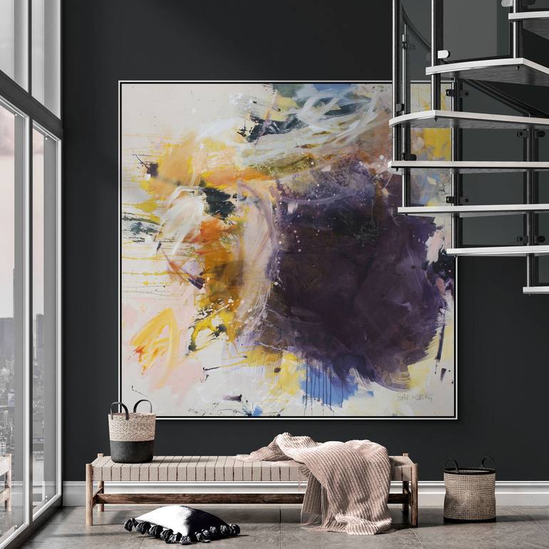 Original Abstract Expressionism Abstract Painting by Daniela Schweinsberg