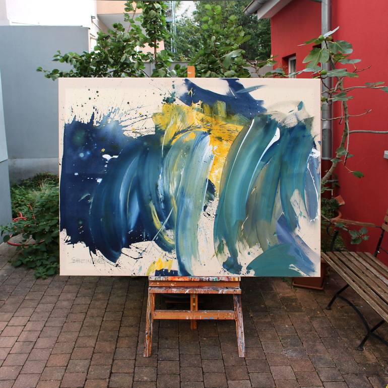 Original Abstract Expressionism Abstract Painting by Daniela Schweinsberg