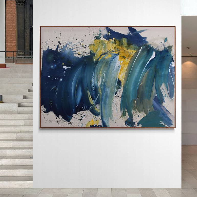Original Abstract Expressionism Abstract Painting by Daniela Schweinsberg