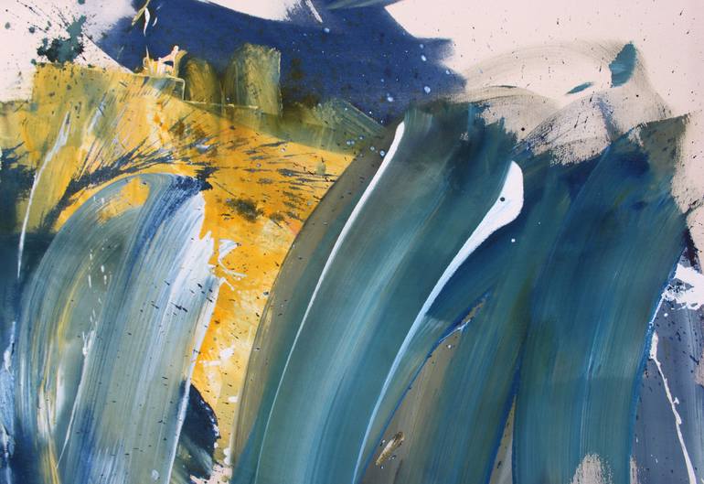 Original Abstract Expressionism Abstract Painting by Daniela Schweinsberg