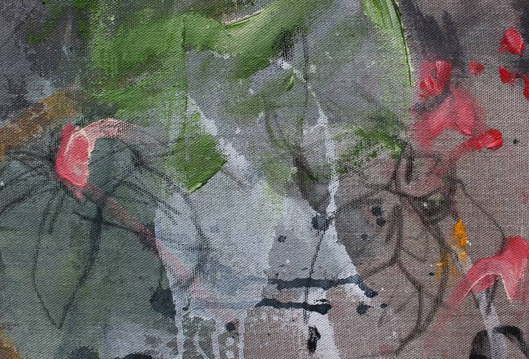 Original Abstract Floral Painting by Daniela Schweinsberg