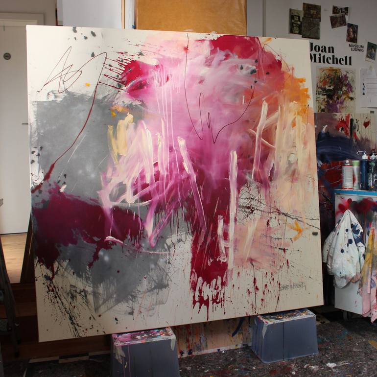 Original Abstract Expressionism Abstract Painting by Daniela Schweinsberg