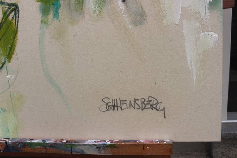 Original Abstract Garden Painting by Daniela Schweinsberg