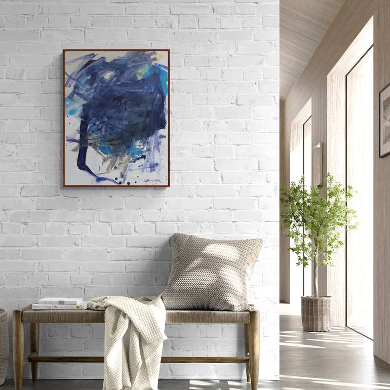 Original Abstract Water Painting by Daniela Schweinsberg