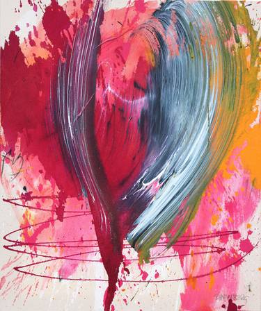 Original Abstract Expressionism Abstract Paintings by Daniela Schweinsberg