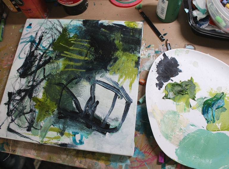 Original Contemporary Abstract Painting by Daniela Schweinsberg
