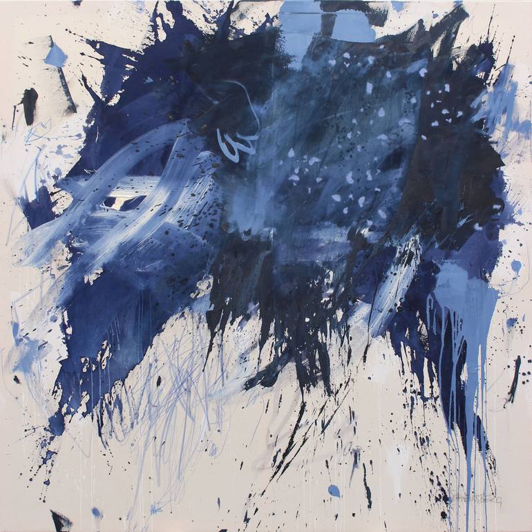Original Abstract Expressionism Abstract Painting by Daniela Schweinsberg