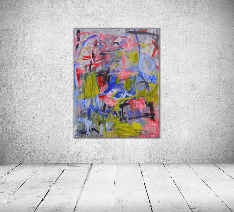 Original Abstract Expressionism Abstract Painting by Daniela Schweinsberg