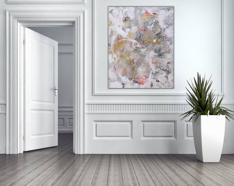 Original Abstract Outer Space Painting by Daniela Schweinsberg