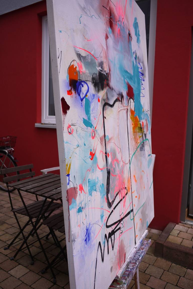 Original Street Art Abstract Painting by Daniela Schweinsberg