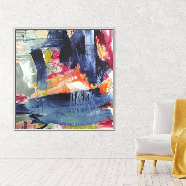 Original Abstract Expressionism Abstract Painting by Daniela Schweinsberg