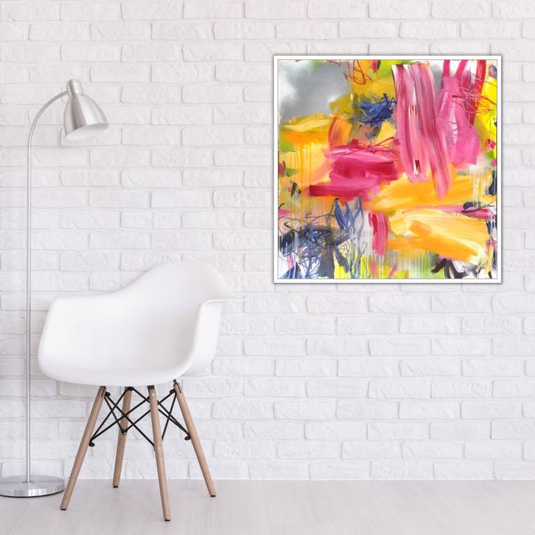 Original Abstract Expressionism Abstract Painting by Daniela Schweinsberg