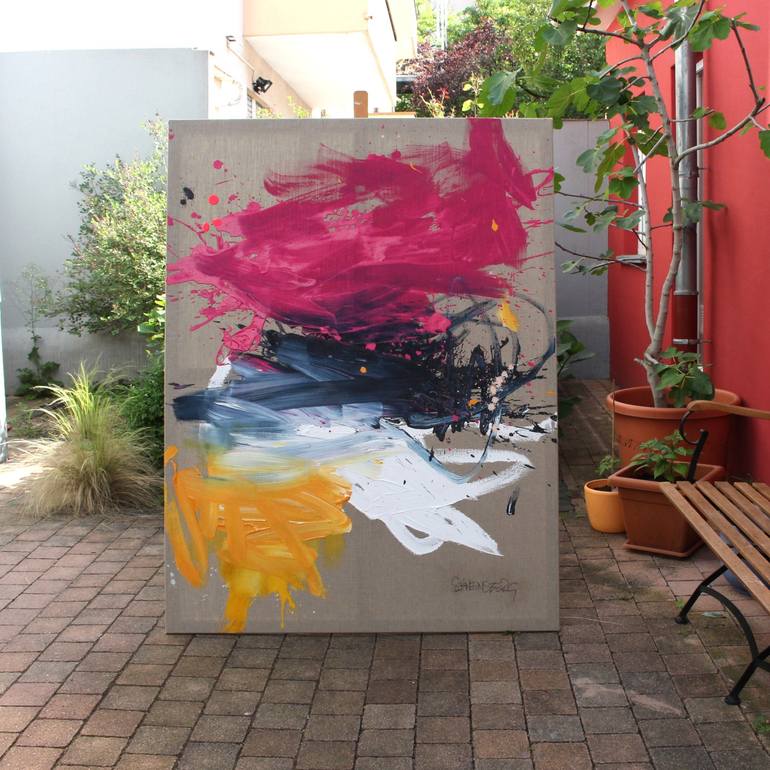 Original Abstract Expressionism Abstract Painting by Daniela Schweinsberg