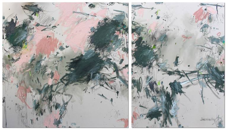 Original Abstract Expressionism Abstract Painting by Daniela Schweinsberg