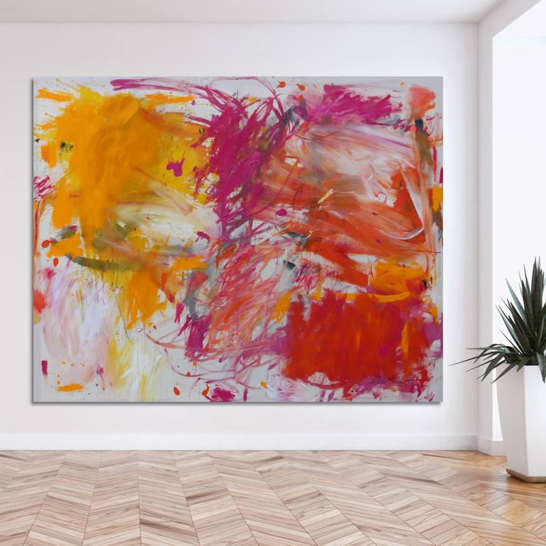 Original Abstract Expressionism Abstract Painting by Daniela Schweinsberg
