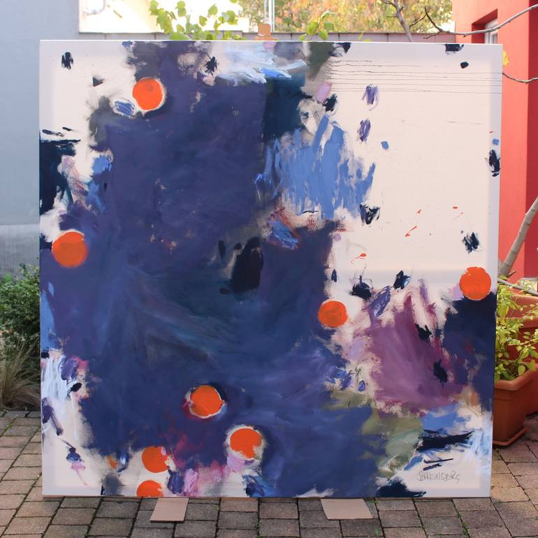 Original Abstract Expressionism Abstract Painting by Daniela Schweinsberg
