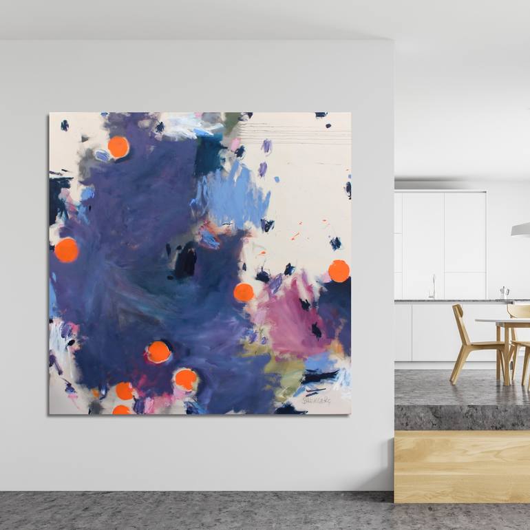 Original Abstract Expressionism Abstract Painting by Daniela Schweinsberg