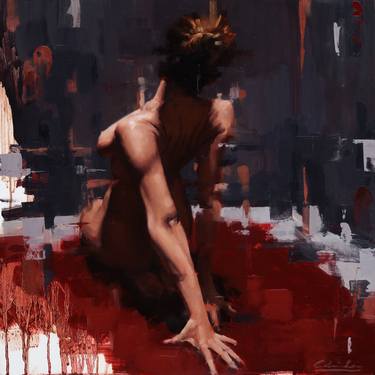 Original Realism Nude Paintings by Calvin Lai
