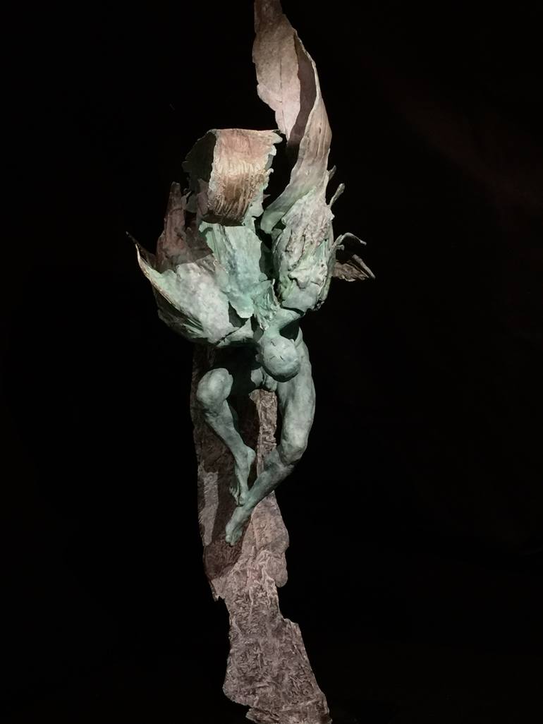 Original Figurative Classical mythology Sculpture by Lucianne Lassalle