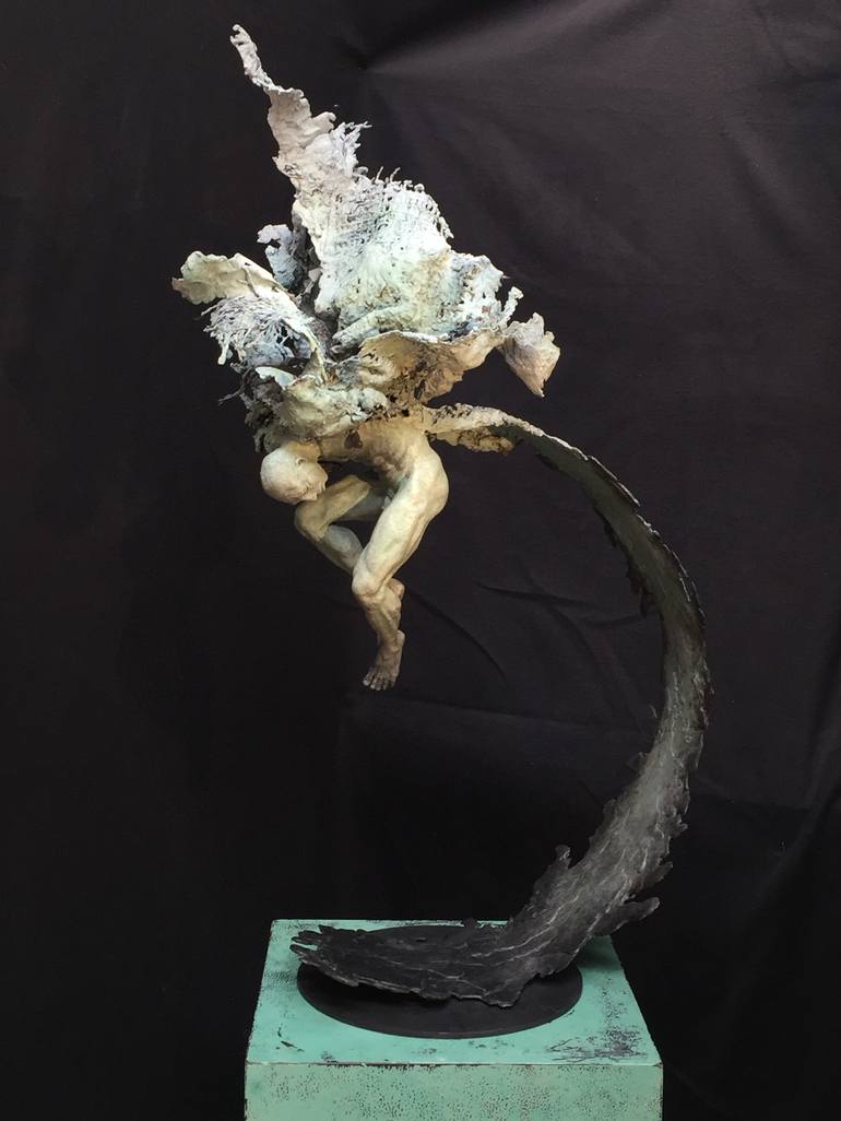 Original Figurative Fantasy Sculpture by Lucianne Lassalle