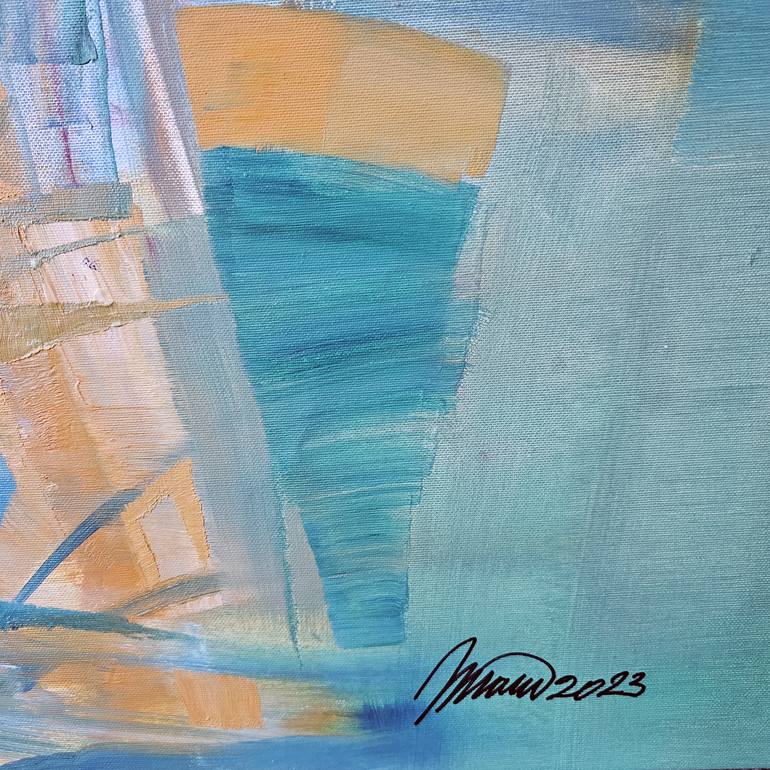 Original Abstract Expressionism Abstract Painting by Nikolai Taidakov