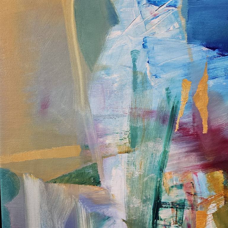 Original Abstract Expressionism Abstract Painting by Nikolai Taidakov