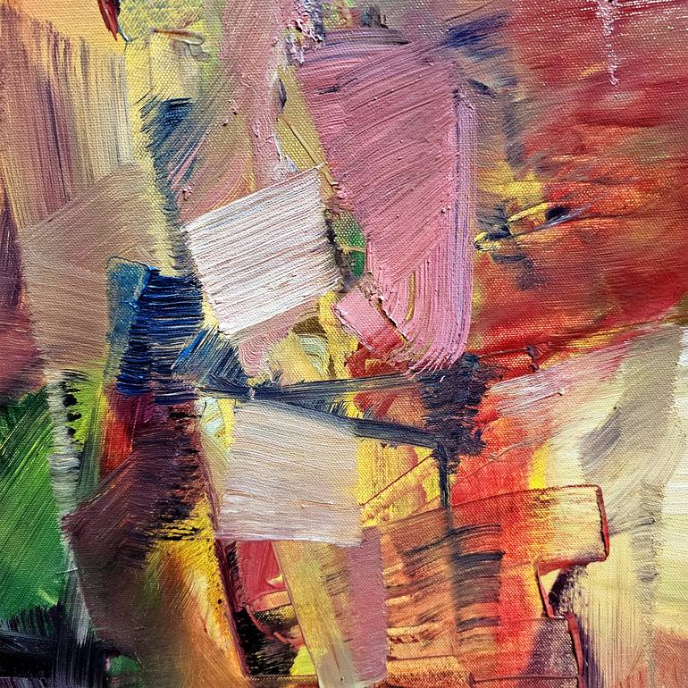 Original Abstract Expressionism Abstract Painting by Nikolai Taidakov