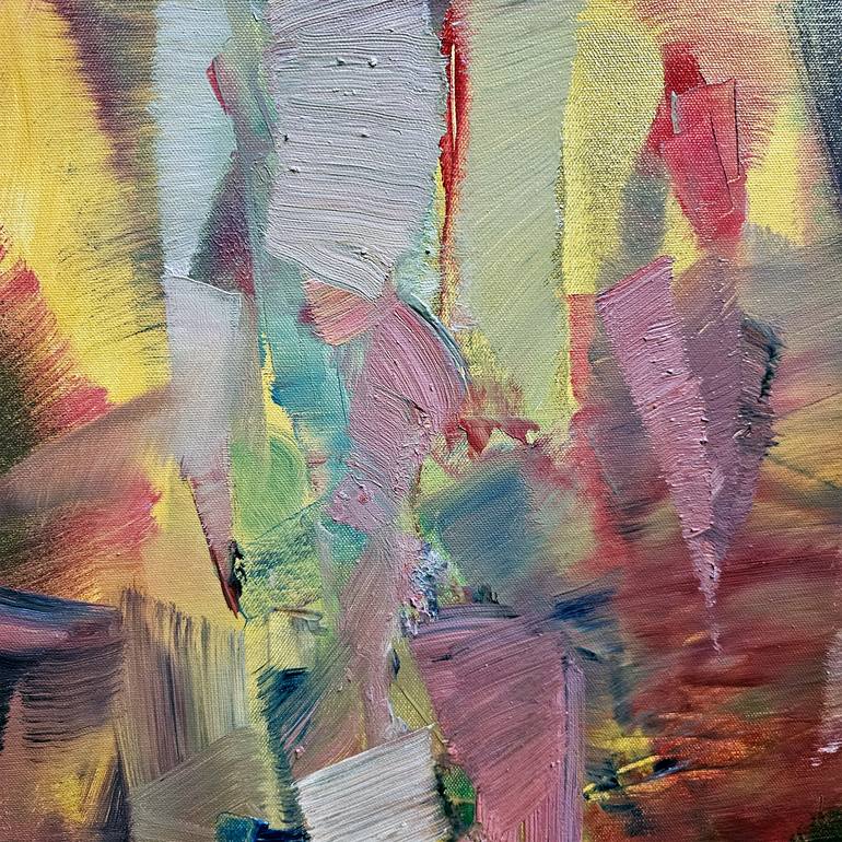 Original Abstract Expressionism Abstract Painting by Nikolai Taidakov