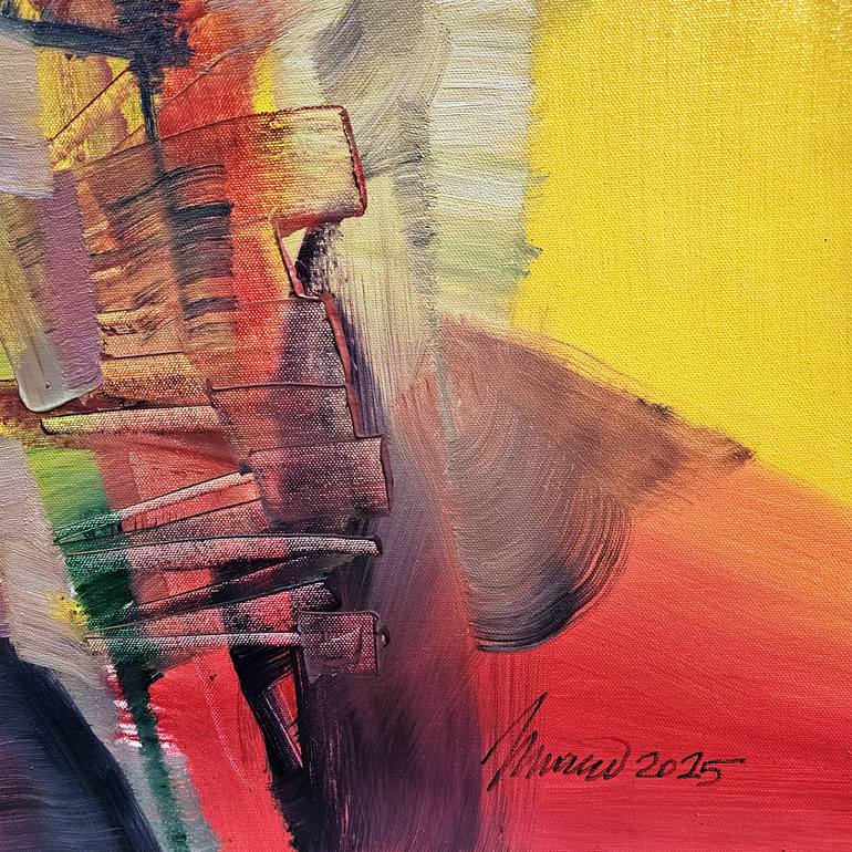 Original Abstract Expressionism Abstract Painting by Nikolai Taidakov