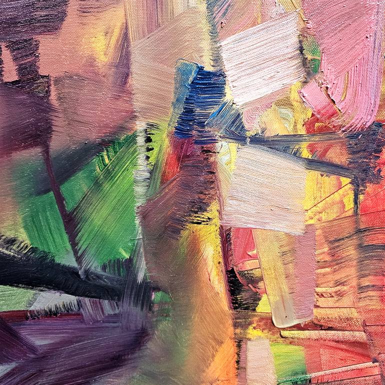 Original Abstract Expressionism Abstract Painting by Nikolai Taidakov