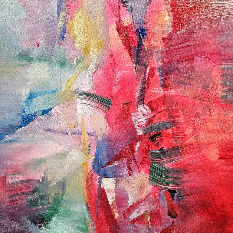 Original Abstract Expressionism Abstract Painting by Nikolai Taidakov