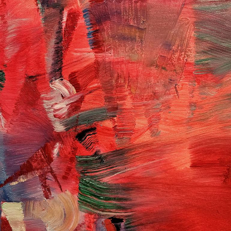Original Abstract Expressionism Abstract Painting by Nikolai Taidakov