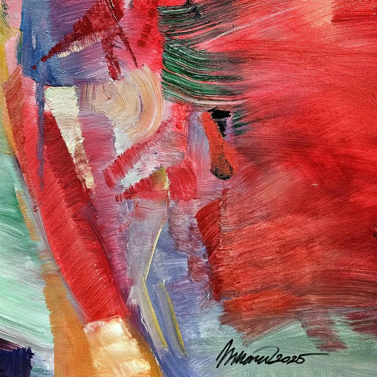Original Abstract Expressionism Abstract Painting by Nikolai Taidakov