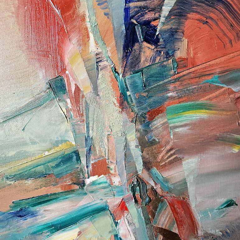 Original Abstract Expressionism Abstract Painting by Nikolai Taidakov