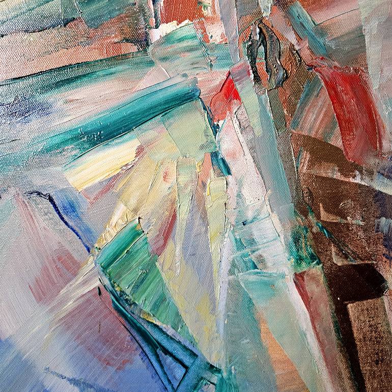 Original Abstract Expressionism Abstract Painting by Nikolai Taidakov