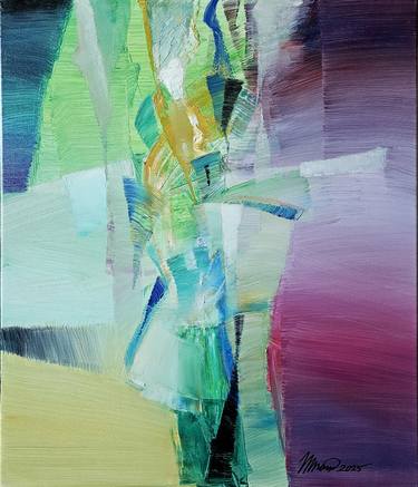 Original Abstract Expressionism Abstract Painting by Nikolai Taidakov