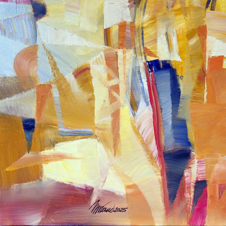 Original Abstract Expressionism Abstract Painting by Nikolai Taidakov