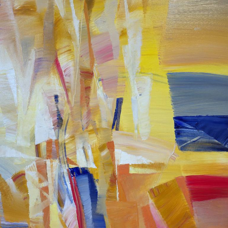 Original Abstract Expressionism Abstract Painting by Nikolai Taidakov