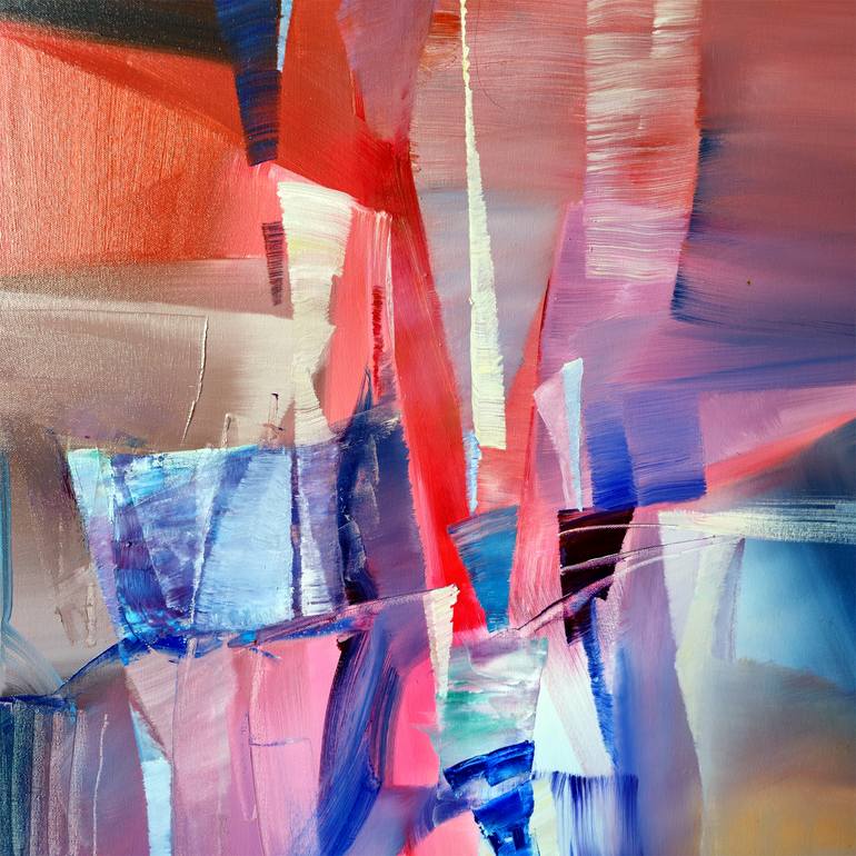 Original Abstract Expressionism Abstract Painting by Nikolai Taidakov