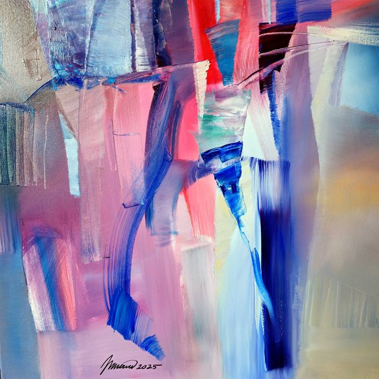 Original Abstract Expressionism Abstract Painting by Nikolai Taidakov