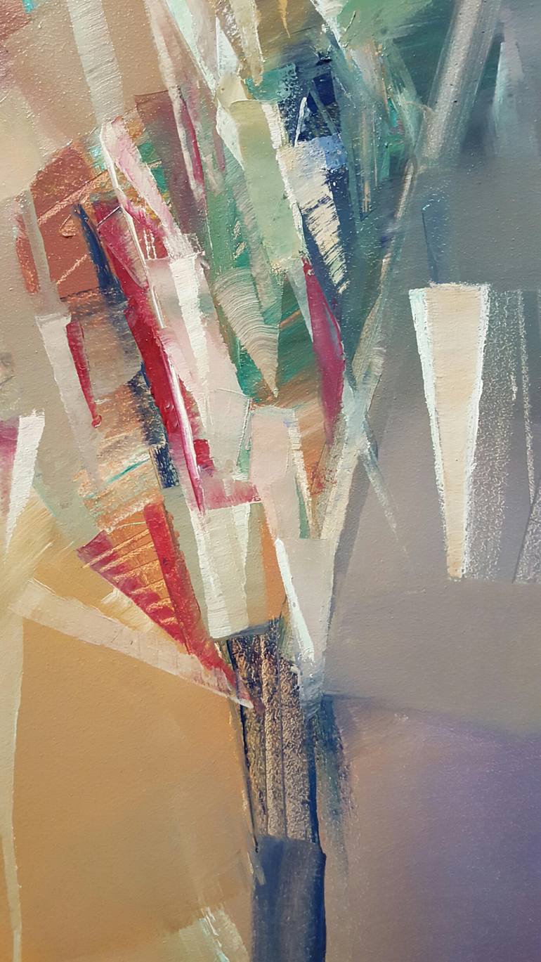 Original Abstract Expressionism Abstract Painting by Nikolai Taidakov