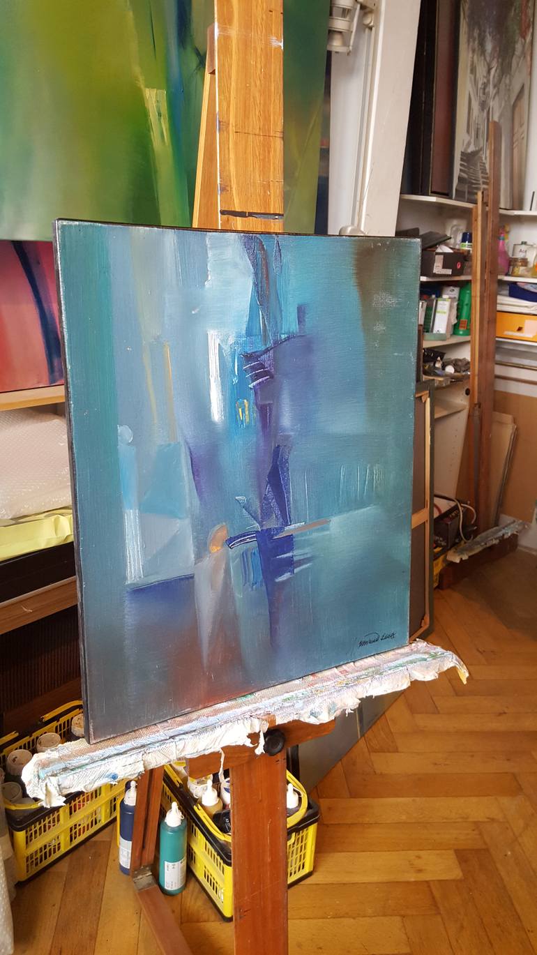 Original Abstract Expressionism Abstract Painting by Nikolai Taidakov